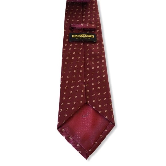 🌞3/25 Manoli Martini | Men's Tie Burgundy - Picture 3 of 4